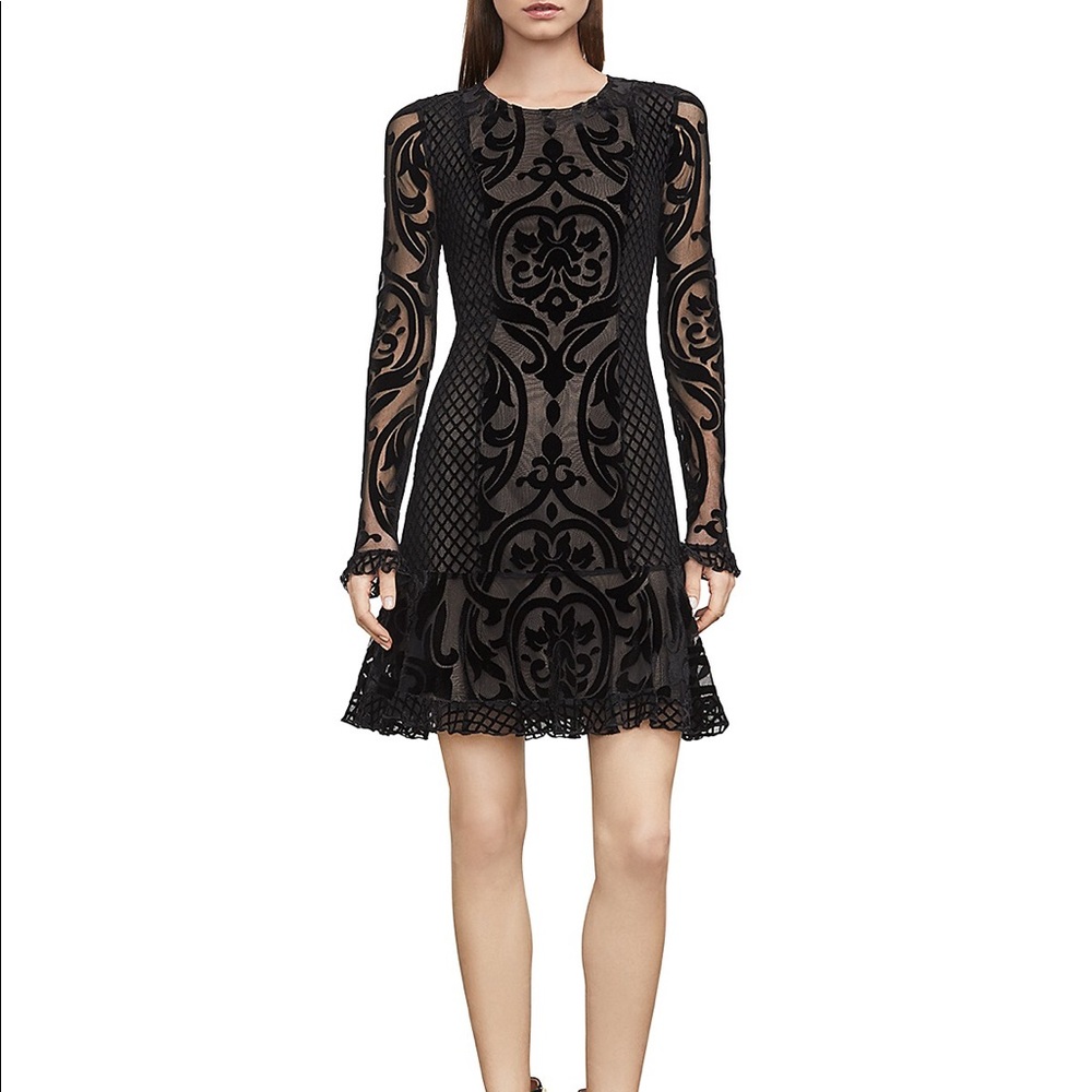 BCBGMAXAZRIA Guinevere velvet dress